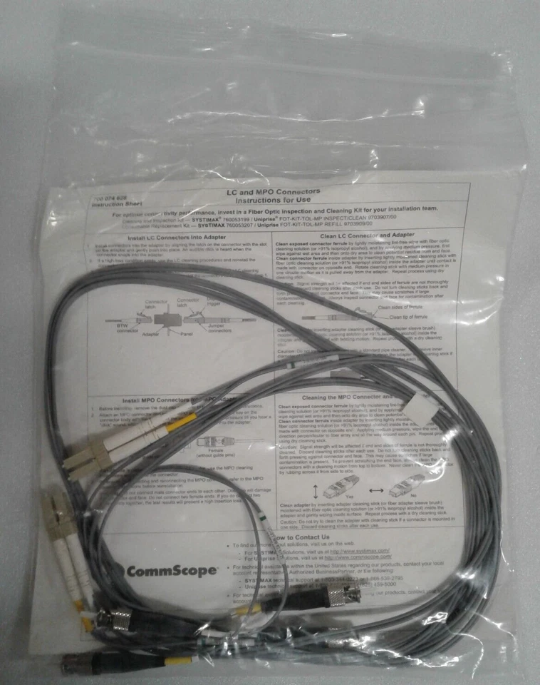 Commscope FEMLCST42-EXF006 Jumper, Riser, OS, 1.6mm, DPLX, LC/ST,  FT 006 - New - Image 3 of 3