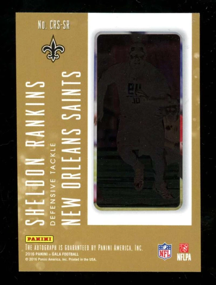 2016 Panini Gala Sheldon Rankins Cinematic Rookie Auto Autograph /99 U7180 - Image 2 of 2