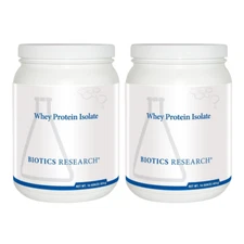 **2pack** Biotics Research - Whey Protein Isolate - Unflavored (16oz)