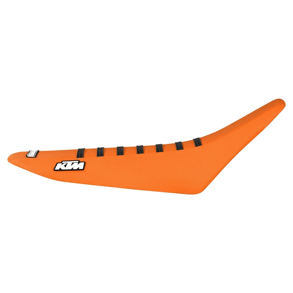 Cubierta de asiento pinza KTM SX-SXF JDR 2001-2006 NARANJA con costillas negras #73 logotipo Foto 2 de 4