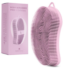 Silicone Body Scrubber Pro 2-in-1 Shower Scrubber for Body Care, Silicone Loofah