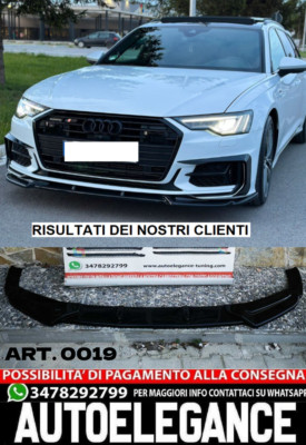 UNTER DER FRONTSTOSSSTANGE AUDI A6 C8 RS6 2018+ SPLITTER ABS SCHWARZ 0019