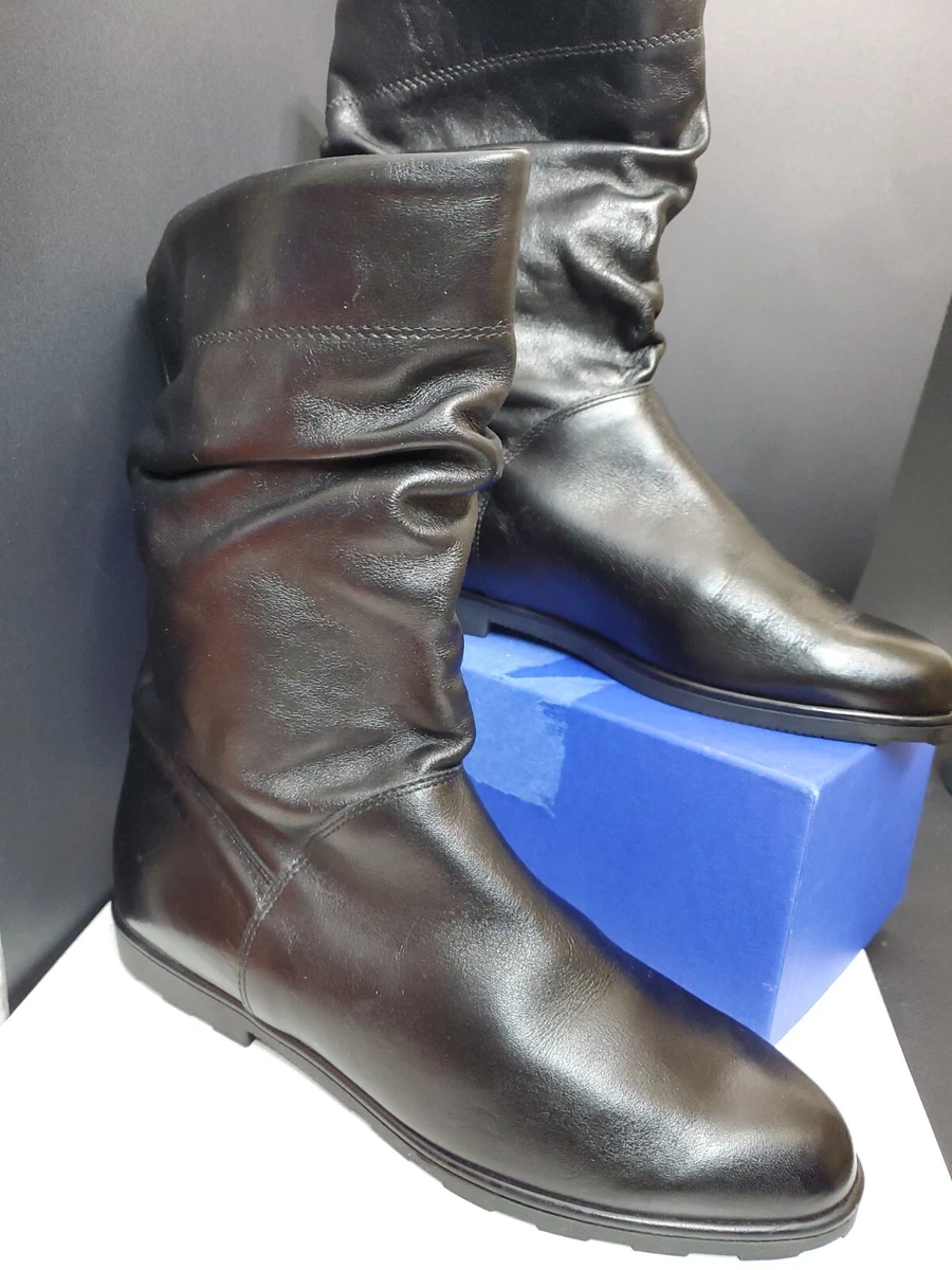 Flat pull on best sale boots
