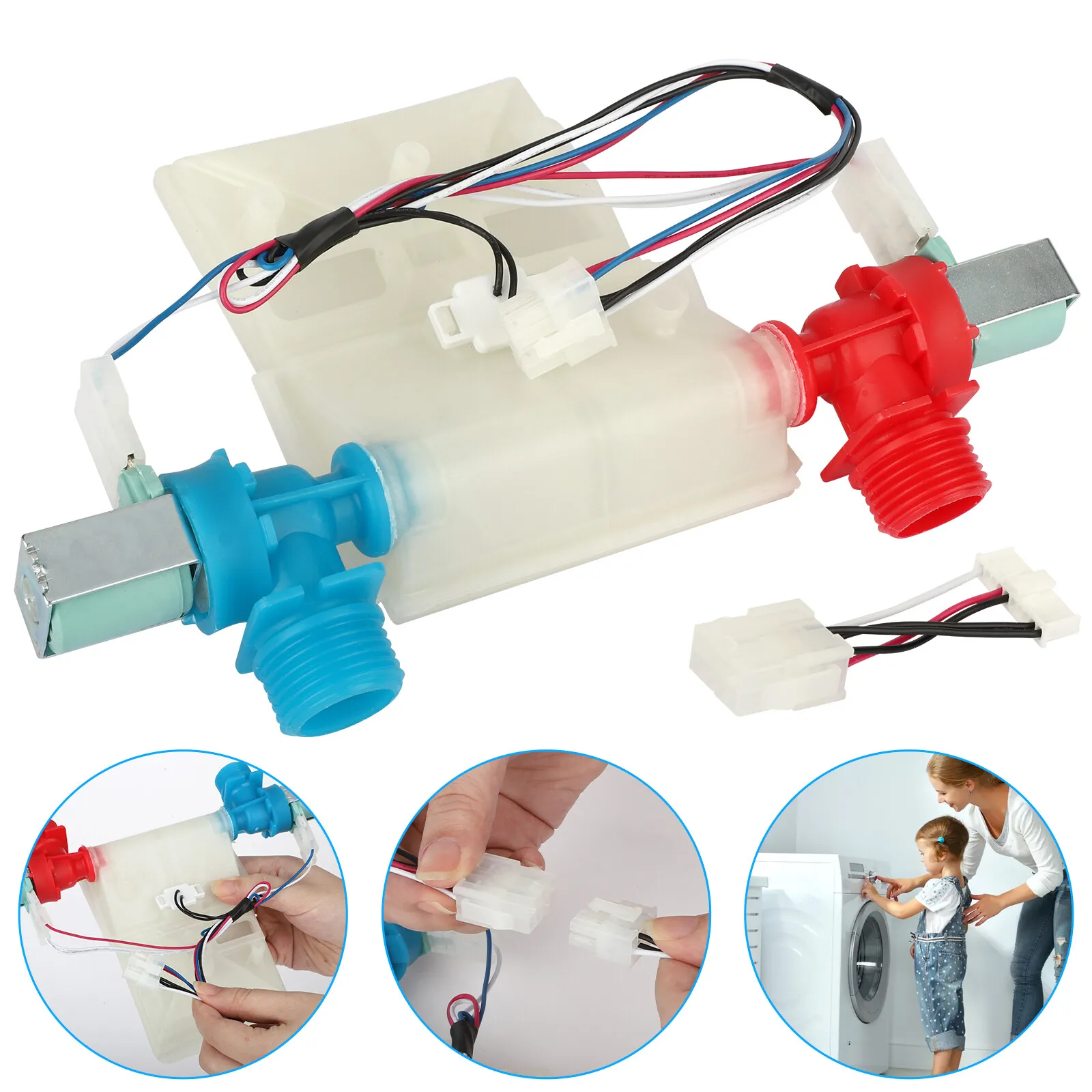Washing Machine Water Inlet Valve For W11210459 W10869799 W11025984 W11210459VP