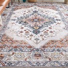 Deal Extra Large Rug Ivory Gold Soft Blossom Persian Lounges Carpet 240x340cm