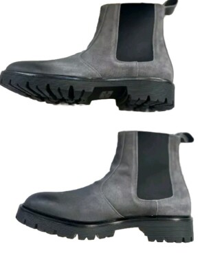 Good Man Brand Modern City Chelsea Charcoal Grey Leather  display picture 2