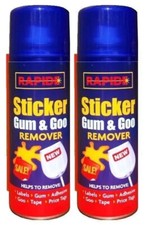 2 x Sticker Remover Spray Remove Sticky Label Goo Gum Label Tape Adhesive 250ml