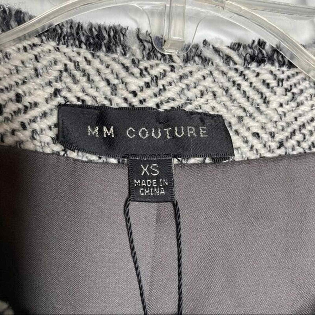 美品 23AW MAATEE&SONS JEFFERY MIX TWEED MM Couture by Miss Me NWT Embellished Tweed Wool Blend
