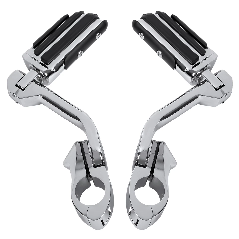 Para Harley Softail Fatboy 00-17 Protector de motor Barra de choque Carretera Pie Clavijas Montaje Foto 4 de 4