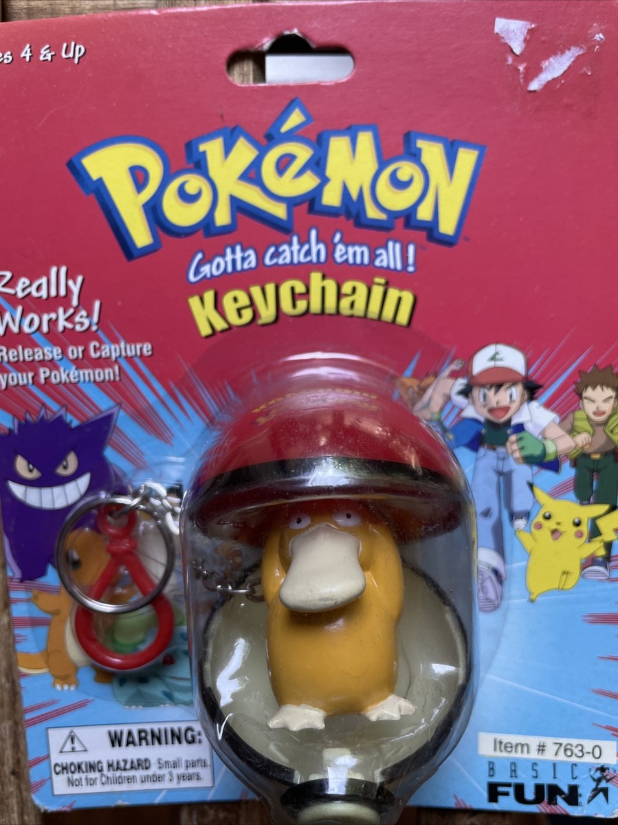 vintage pokemon ヤドキング Pokemon Vintage Psyduck Pokeball Keychain New Sealed 1999 Basic