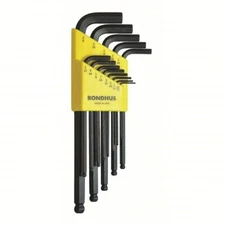 13 Piece SAE L-Shaped Hex Key Set With Ball End | BONDHUS 10937 *BRAND NEW*
