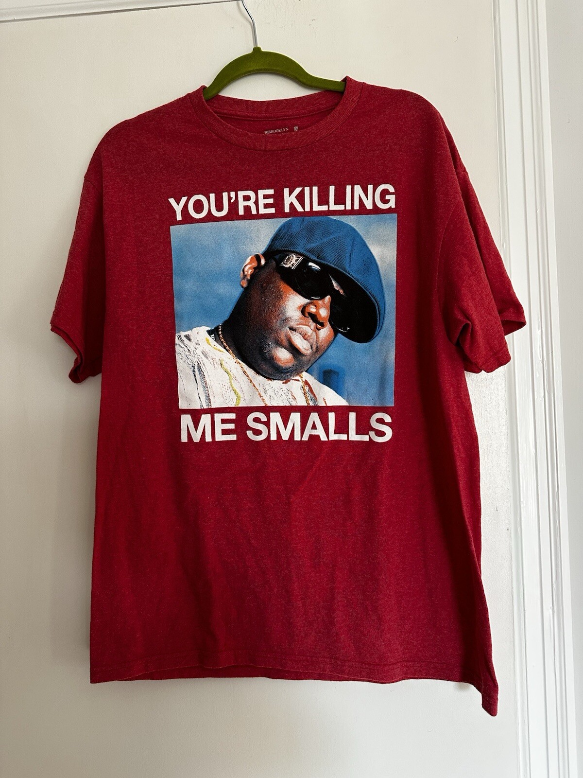 NWOT Biggie Smalls You're Killing Me Heather Red Tee Size L  