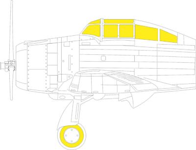 MW22 EDUARD EX832 P-35 TFACE 1/48 MASK for DORA WINGS