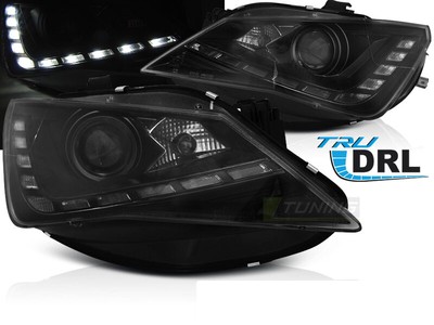 Faros LED DRL dentro del tubo de luz LTI for Seat Ibiza 6J 12-Negro Envío grat L