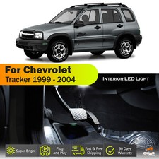 10 X For 1999 - 2004 Chevy Tracker Interior Led Lights Bulb Package Kit - White 10 X For 1999 - 2004 Chevy Tracker Interior Led Lights Bulb Package Kit - White