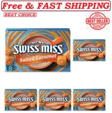 Swiss Miss Salted Caramel Flavored Hot Cocoa Mix, 1.38 oz 8 ct (Pack of 5)