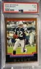 2004 Bowman Football Gold Tom Brady #106 Patriots PSA