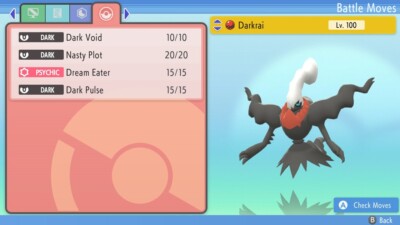 Pok&eacute;mon 20th Anniversary 8" Darkrai Plush &amp; 2" Darkrai Pok&eacute; Ball