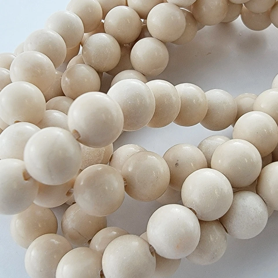 River Stone Jasper Beads Riverstone Jasper 6mm 8mm 10mm Natural Smooth Round - Image 2 of 4