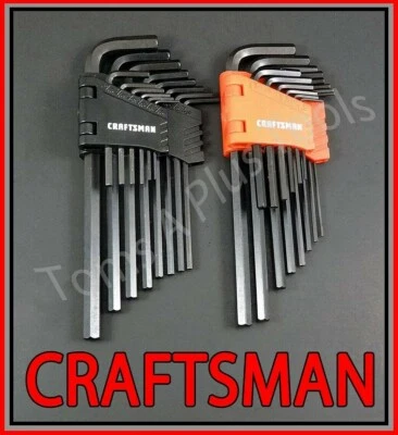 CRAFTSMAN HAND TOOLS 28pc SAE & METRIC MM Allen / Hex Key wrench set !!