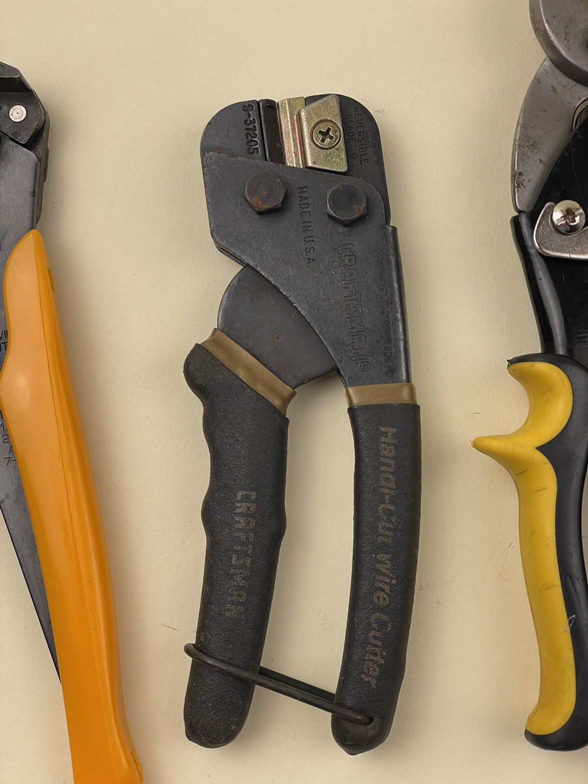 Lot Of 6 Various Cutting Hand Tools And F Connectors Plus Splitter Mixed Tools