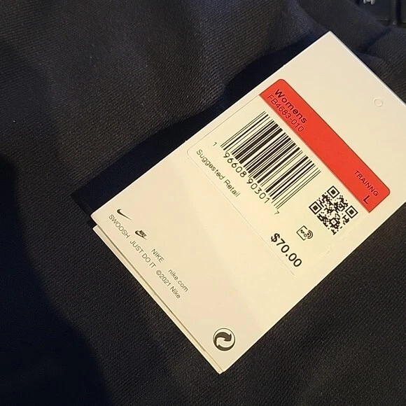 NWT Nike Women' s Maternity One French Terry Pants Black Swatpants Large L - Image 3 of 3