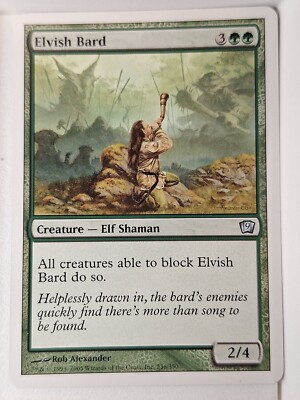 Elvish Bard - 9th Edition Core Set - Magic the Gathering MTG Nice!