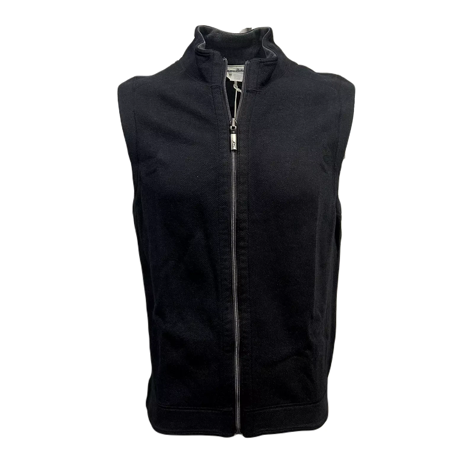 Tommy Bahama Men's Small Ebony Charcoal Flipshore Reversible Full-Zip Vest