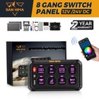 <!--F#f_0-->San Hima 8 Gang Bluetooth Switch Panel 12V/24V ON-OFF LED Control For Boat Car<!--F/-->