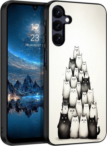 For Samsung A15 A16 S23 S24 S25 Ultra FE bunch cat ink lines Anti scratch Cover - 第 22/25 張圖片