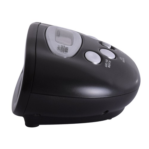Acctim Eclipse Digital Alarm Clock Smartlite� Hybrid Solar & Battery Power Black - Picture 5 of 5