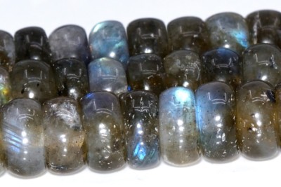 6x3MM Genuine Natural Labradorite Beads Madagascar A+ Rondelle Beads 15''