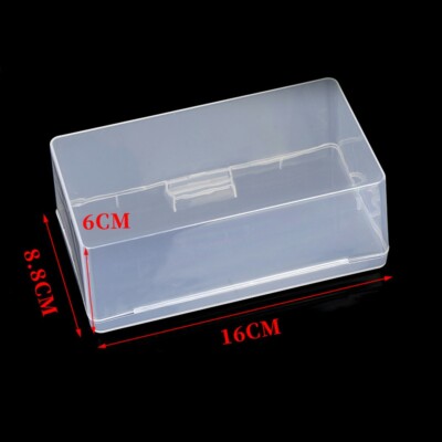 Mini Plastik Behälter Storage-Box / Organizer Schmuck Klein Klar mit Deckel Case