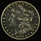 Morgan Silver Dollar. 1884 S. Very Fine. Lot # 9049-104-108