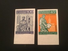 ICOLLECTZONE Dahomey C69-70 IMPERF  VF NH 