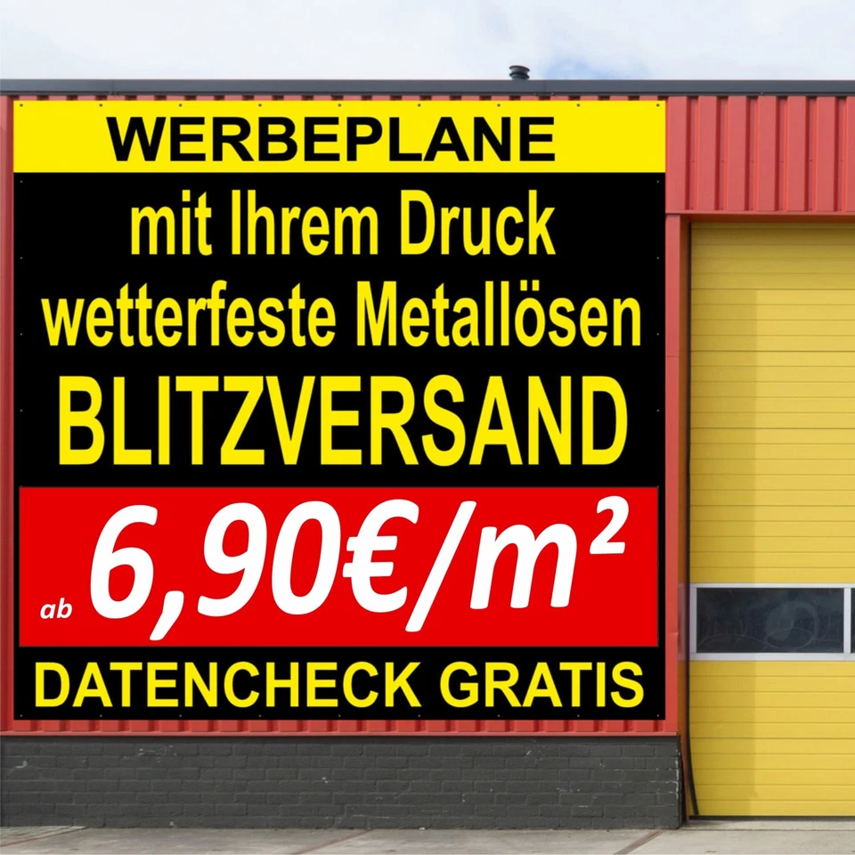 Werbebanner Werbeplane LKW Plane PVC Plane Banner Digitaldruck Werbeplakat Druck - Bild 1 von 1