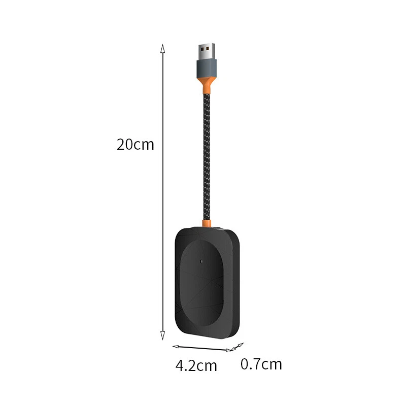 Wireless CarPlay Adapter Plug & Play Fast Connection Low Latency USB Dongle - Image 2 of 4