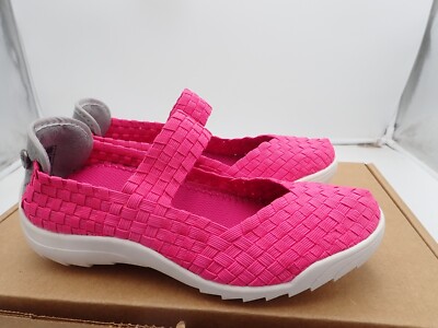 Bernie Mev Girl's Rigged Charm Flat, Hot Pink M Little Kid