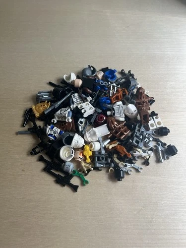 Huge Lot Of Lego Starwars Mini Figures Parts And Accessories- Good Condition
