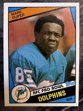 1984 Topps Mark Duper #120 NM Rookie Card RC. rookie card picture