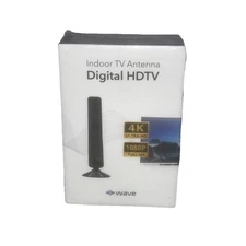 WAVEMAX Indoor TV Antenna  Digital HDTV  4K Ultra HD & 1080P Full HD SEALED