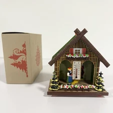Vintage Bambi German Weather House Forecast Hydrometer Thermometer With Box
