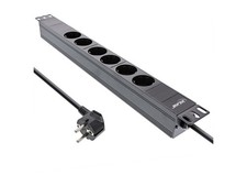 InLine Multi Outlet 19  6 Way Protective Contact No Switch 16415I