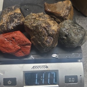 Mixed Rough Rock / Mineral Lot Lapidary, Cabbing, 5pc, 1lb 11.7oz Total