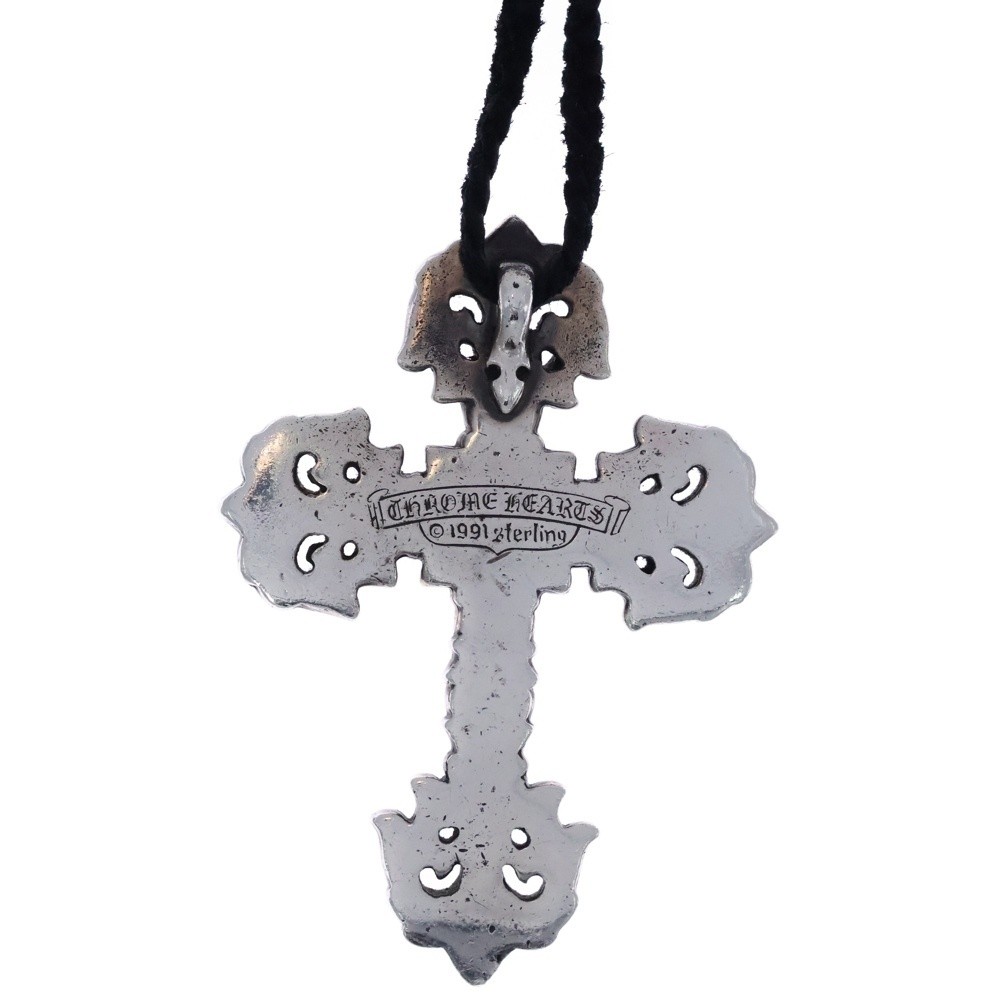Chrome Hearts Floral Cross 1P Necklace Sterling P0051693 thumbnail 3