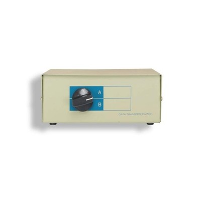 DB25 2 Way Manual Data Switch Box RS-232 Parallel Serial D-Sub 25 Pin Female ...