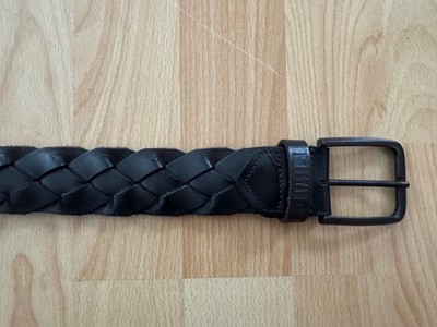 MUSTANG Gürtel Gr. 90 cm geflochten Ledergürtel Leder 90cm Belt