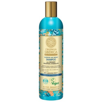 Natura Siberica Oblepikha Ernährungs- und Reparaturshampoo mit Bio-Sanddornhydro