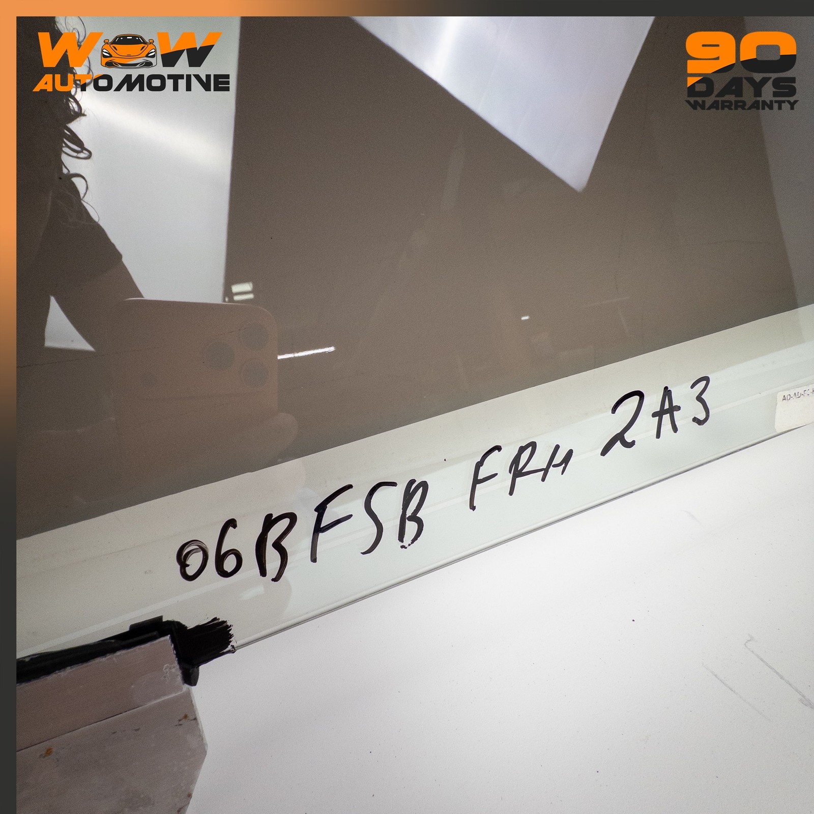 06-13 BENTLEY CONTINENTAL FLYING SPUR FRONT RIGHT DOOR WINDOW AUTO GLASS OEM