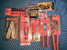 Brand new assorted hand tools lot, pliers, screw drivers, tape measures and more